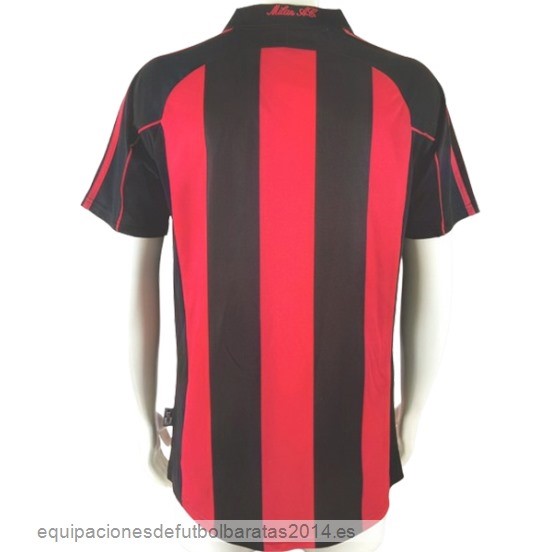Nuevo 1ª Camiseta AC Milan Retro 2000 2002 Rojo Baratas